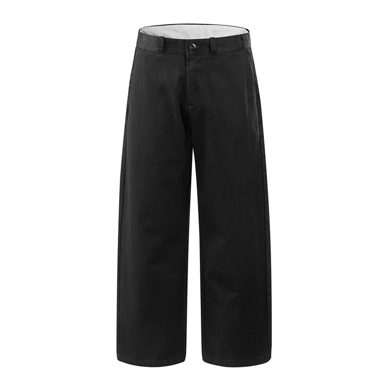 2026 Spring Summer New 100% Cotton Casual Straight Trousers for Men Clothing Soft Comfort Linen Male Pants LX6032