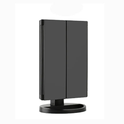 Led Vanity Mirror with Light Portable 10X Magnifying  Desktop Three Side Folding Vanity Mirror