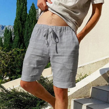 Men's Cotton Shorts Pants Male Summer Breathable Solid Color Short Trousers Fitness Streetwear S-3XL 1PC