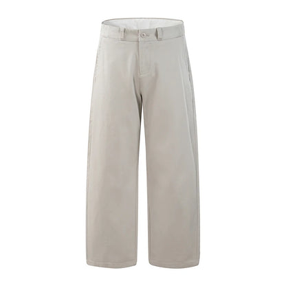 2026 Spring Summer New 100% Cotton Casual Straight Trousers for Men Clothing Soft Comfort Linen Male Pants LX6032