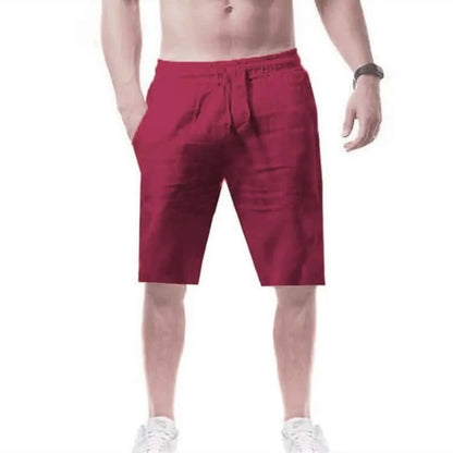 Men's Cotton Shorts Pants Male Summer Breathable Solid Color Short Trousers Fitness Streetwear S-3XL 1PC