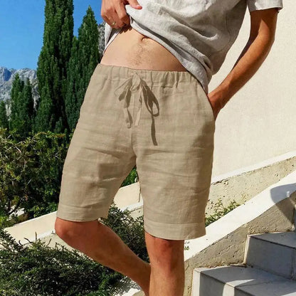 Men's Cotton Shorts Pants Male Summer Breathable Solid Color Short Trousers Fitness Streetwear S-3XL 1PC