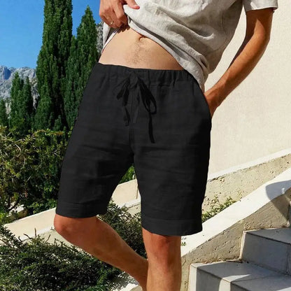 Men's Cotton Shorts Pants Male Summer Breathable Solid Color Short Trousers Fitness Streetwear S-3XL 1PC