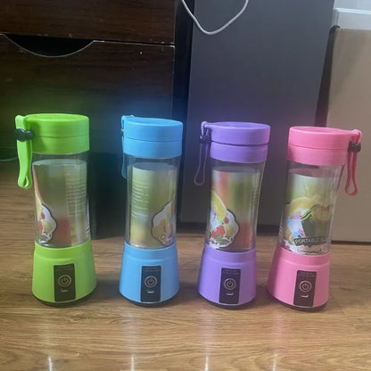 Portable Electric Handheld Blender Rechargeable Travel Fruit Juicer Cup Mini Mixer for Smoothies Milkshakes