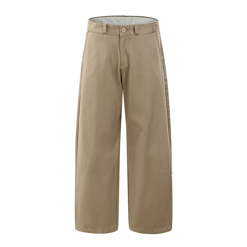2026 Spring Summer New 100% Cotton Casual Straight Trousers for Men Clothing Soft Comfort Linen Male Pants LX6032