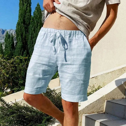 Men's Cotton Shorts Pants Male Summer Breathable Solid Color Short Trousers Fitness Streetwear S-3XL 1PC